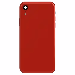 Châssis Complet pour iPhone XR - AVIZAR - Rouge - Cadre central et Vitre arrière - Poids: 0 g