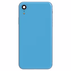 Châssis Complet pour iPhone XR - AVIZAR - Bleu - Cadre central et Vitre arrière