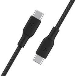Câble USB-C - BELKIN - BoostCharge - 100W - 2 mètres - Nylon Tressé Noir