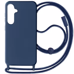 Coque pour Samsung Galaxy S23 FE - AVIZAR - Corda - Cordon semi-rigide - Bleu Nuit