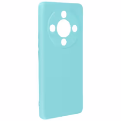 Coque pour Honor Magic 6 Lite 5G - AVIZAR - Semi-rigide Soft-touch Anti-traces Turquoise
