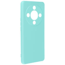 Coque pour Honor Magic 6 Lite 5G - AVIZAR - Semi-rigide Soft-touch Anti-traces Turquoise