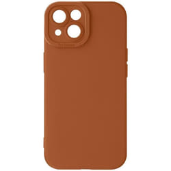 Coque pour iPhone 13 - AVIZAR - Silicone Mat - Protection Caméra renforcée - Marron