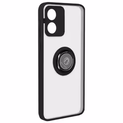 Coque antichoc pour Motorola Moto E13 - AVIZAR - Bague Support Vidéo Noir