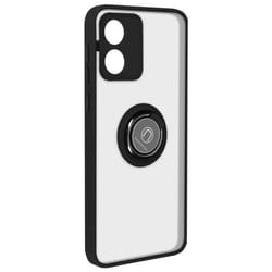 Coque antichoc pour Motorola Moto E13 - AVIZAR - Bague Support Vidéo Noir