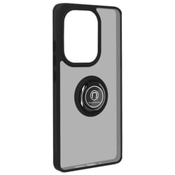 Coque pour Xiaomi Redmi Note 13 Pro 4G - AVIZAR - Bague Métallique Support Vidéo - Noir