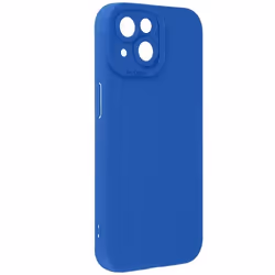 Coque pour iPhone 15 Plus - AVIZAR - Silicone Mat - Protection Caméra - Bleu