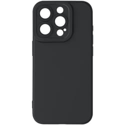 Coque pour iPhone 15 Pro - AVIZAR - Silicone Mat - Protection renforcée caméra - Noir