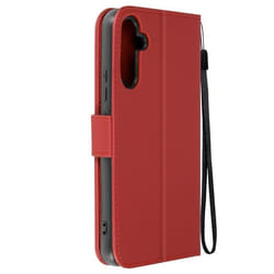 Étui Chat pour Samsung A34 5G - AVIZAR - Portefeuille Support Vidéo - Rouge