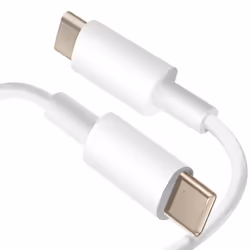 Câble USB C vers USB C Charge Rapide Transfert données 1m Blanc
