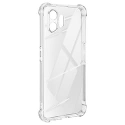 Coque pour téléphone AVIZAR Nothing Phone 2 - Silicone gel souple - Coins renforcés antichocs - Transparent