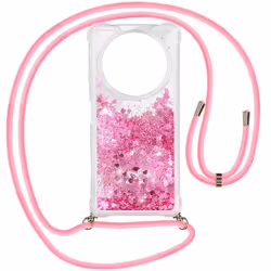 Coque Cordon pour Xiaomi Redmi A3 Antichoc Pailleté Rose - AVIZAR - Semi-rigide - Brillant - Mixte