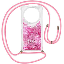 Coque Cordon pour Xiaomi Redmi A3 Antichoc Pailleté Rose - AVIZAR - Semi-rigide - Brillant - Mixte