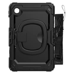 Coque antichoc - AVIZAR - Lenovo Tab M11 - Poignée rotative - Sangle de transport - Noir