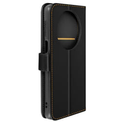 Étui pour Xiaomi Redmi A3 - AVIZAR - Portefeuille Support Vidéo - Noir - Coque Semi-rigide - Aspect Lisse