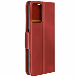 Étui pour Motorola Moto G24 et G04 Portefeuille Support Dragonne Rouge