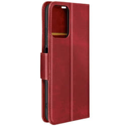 Étui pour Motorola Moto G24 et G04 Portefeuille Support Dragonne Rouge