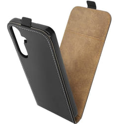 Étui pour Samsung Galaxy A25 5G Clapet Vertical avec Porte-carte Noir