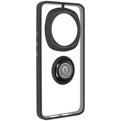Coque pour smartphone - AVIZAR - Honor Magic 6 Pro 5G - Bague Métallique Fonction Support - Noir