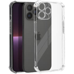 Coque pour iPhone 13 Pro Max - Antichoc - Flexible - Coins renforcés - Transparent - Silicone
