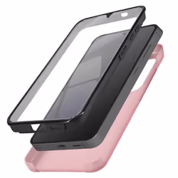 Coque Intégrale AVIZAR pour Samsung S24 - Rigide et Souple - Rose Champagne - Protection Complète