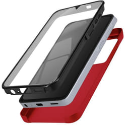Coque Intégrale pour Samsung A15 - AVIZAR - Rouge - Rigide - Souple - Tactile
