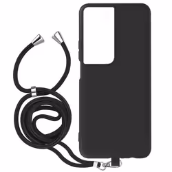 Coque pour smartphone - JAYM - Honor 90 Smart - Soft Touch - Cordon amovible - Noir