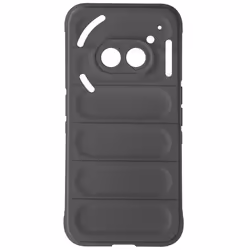 Coque pour Nothing Phone 2a - AVIZAR - Noir - Silicone Souple - Design Antidérapant