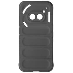 Coque pour Nothing Phone 2a - AVIZAR - Noir - Silicone Souple - Design Antidérapant