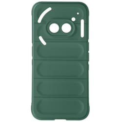 Coque pour Nothing Phone 2a Silicone Souple Design Antidérapant Vert Foncé