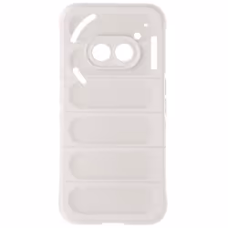 Coque pour Nothing Phone 2a - AVIZAR - Silicone Souple - Design Antidérapant - Blanc