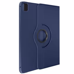 Étui Clapet - AVIZAR - iPad Pro 13 2024 - Rotatif 360° - Simili cuir - Bleu nuit