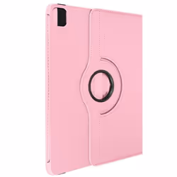Étui Clapet - AVIZAR - Folio Rotatif 360 - Rose - Simili Cuir - Compatible iPad Air 13 2024
