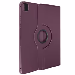 Étui Clapet - iPad Pro 11 2024 - Folio Rotatif 360 - Violet - Coque Rigide - Design Élégant