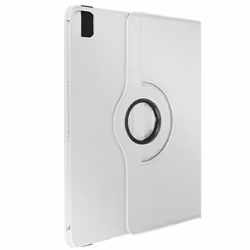 Étui Clapet - iPad Pro 11 2024 - Folio Rotatif 360 - Blanc - Protection Intégrale - Simili Cuir
