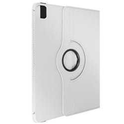 Étui Clapet - iPad Pro 11 2024 - Folio Rotatif 360 - Blanc - Protection Intégrale - Simili Cuir