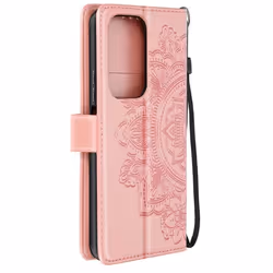 Étui Mandala Fleurs - AVIZAR - Honor 200 Lite - Portefeuille Support Dragonne - Rose