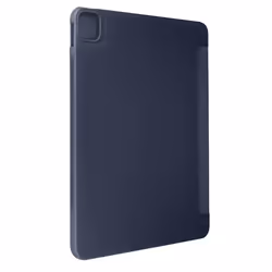 Étui pour iPad Pro 11 - MARQUE - 2024 - Éco-cuir - Pliable - Bleu Roi