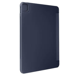 Étui pour iPad Pro 11 - MARQUE - 2024 - Éco-cuir - Pliable - Bleu Roi