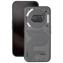Coque pour Nothing Phone 2a - AVIZAR - Simili Cuir Texturé - Contour Souple - Gris