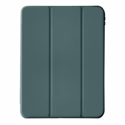 Housse pour iPad Pro 11 2024 - AVIZAR - Support Vidéo - Clavier - Vert Foncé - Silicone Gel