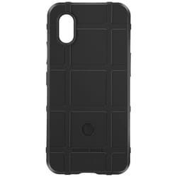 Coque pour Samsung Galaxy Xcover 7 - AVIZAR - Rugged Shield - Motif en relief noir - Antichoc