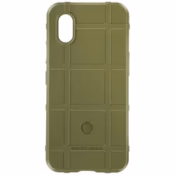 Coque pour Samsung Galaxy Xcover 7 Silicone Antichoc Motif en relief Vert fougère