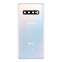 Vitre arrière de remplacement - AVIZAR - Samsung Galaxy S10 - Blanc - 18 g