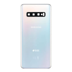 Vitre arrière de remplacement - AVIZAR - Samsung Galaxy S10 - Blanc - 18 g