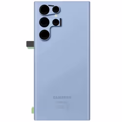Vitre arrière de remplacement pour Samsung Galaxy S22 Ultra - AVIZAR - Bleu