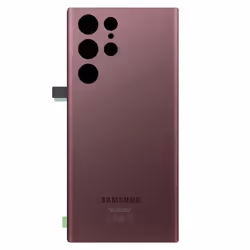Vitre arrière de remplacement - AVIZAR - Samsung Galaxy S22 Ultra - Rouge - 21 g