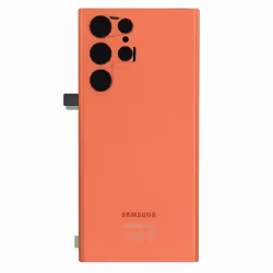 Vitre arrière de remplacement - AVIZAR - Samsung Galaxy S22 Ultra - Rouge