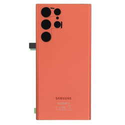 Vitre arrière de remplacement - AVIZAR - Samsung Galaxy S22 Ultra - Rouge