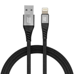Câble USB vers Lightning - BLUESTAR - 1.2m - 2.4A Charge Rapide - Nylon Tressé - Compatible iPhone/iPad